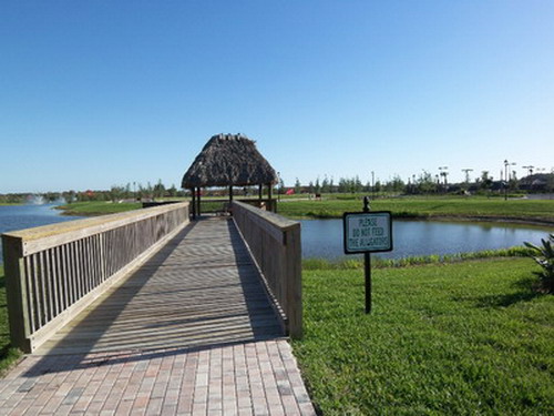 The fishing pier at the Village Center